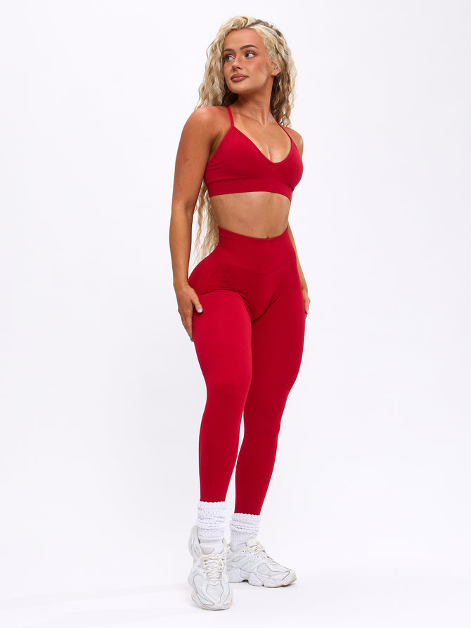 Miracle Seamless Legging - Lipstick Red Image 3