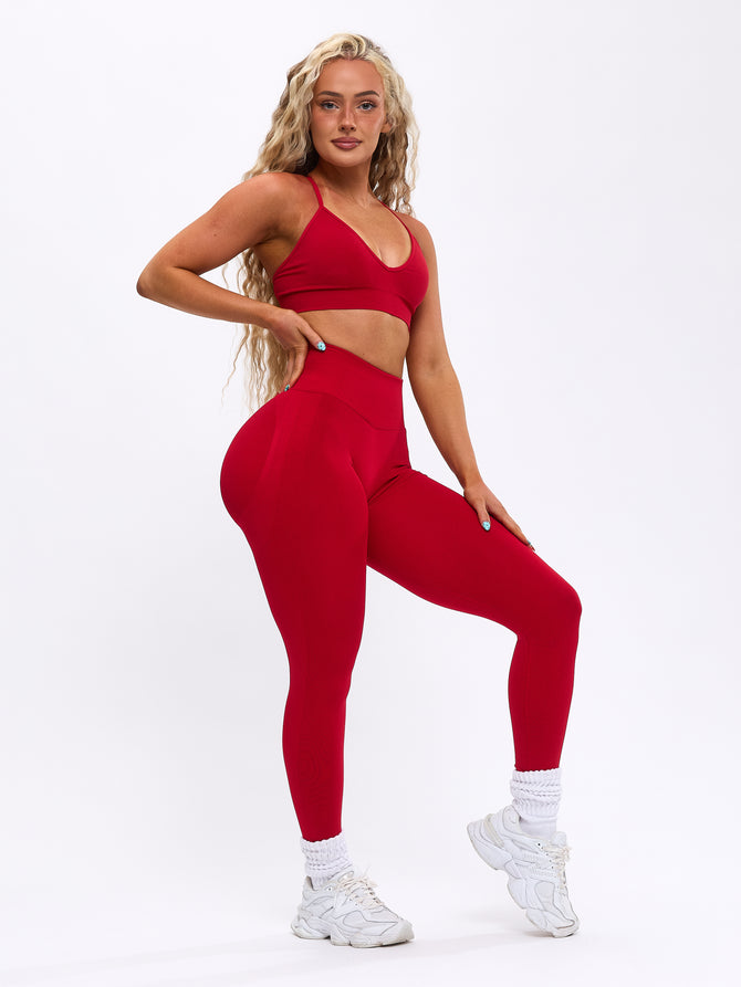 Miracle Seamless Legging - Lipstick Red Image 4