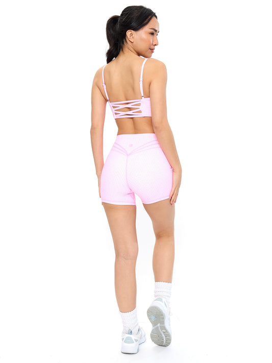 Legacy Short 4" - Pink Gingham