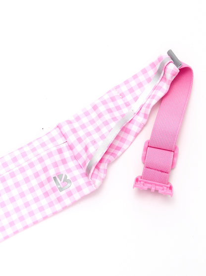 Story Running Belt - Pink Gingham