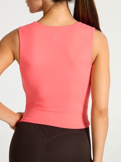 Butter Square Neck Waist Tank - Tequila Sunrise