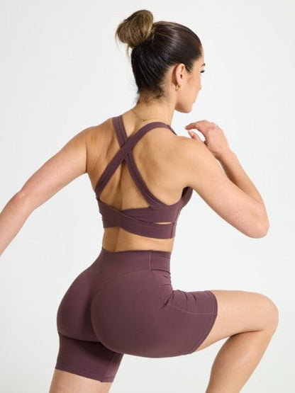 Alpha Sports Bra - Smoked Cherry