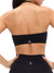 Seamless Ribbed Bandeau - Black Image 2