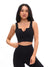 Ribbed Seamless Crop - Black Image 4