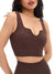 Ribbed Seamless Crop - Coffee Image 1