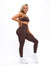 Waterfall Seamless Legging - Coffee Image 7