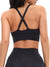 Dream Heather Square Neck Sports Bra - Onyx Black Heather Image 1