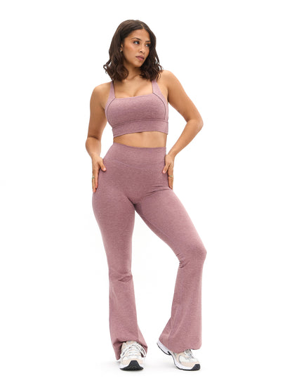Dream Heather Square Neck Sports Bra - Matter