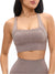 Dream Heather Square Neck Sports Bra - Grit Image 0