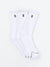 3 Pack Full Crew Socks - White Image 0