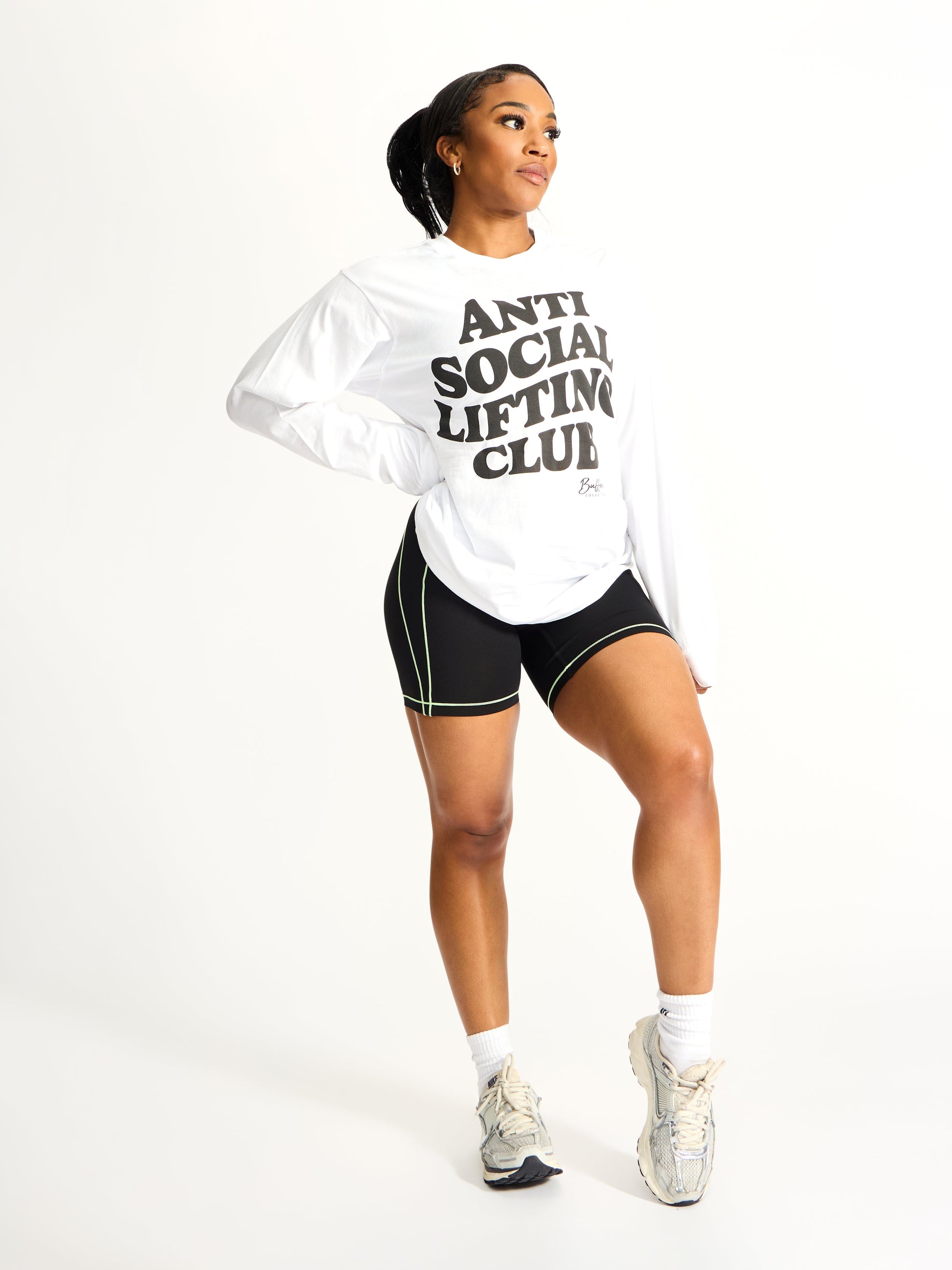 Social Long Sleeve Tee - White