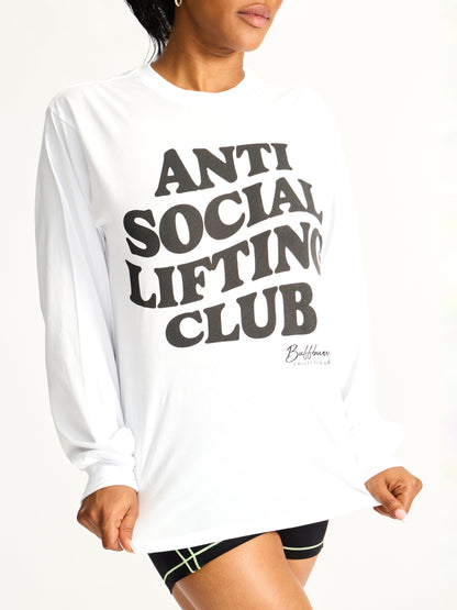 Social Long Sleeve Tee - White