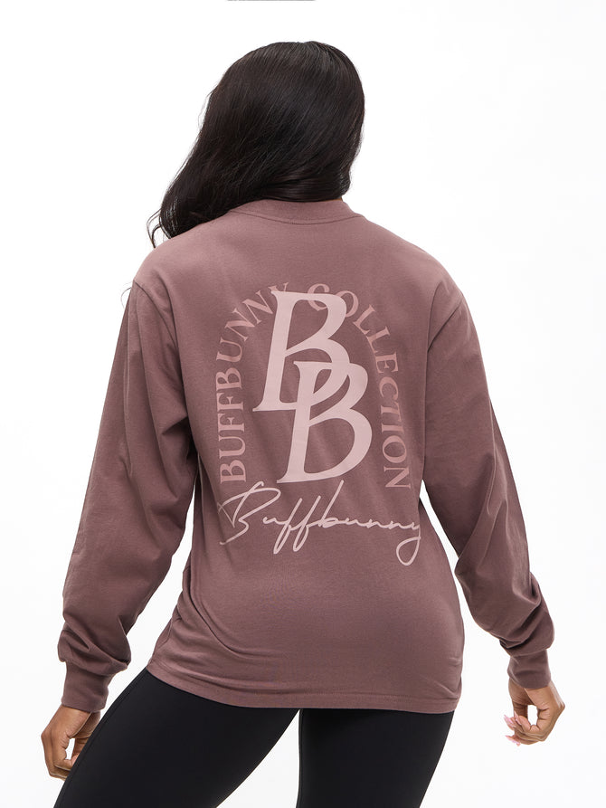 BB Long Sleeve Tee - Mocha Berry Image 3