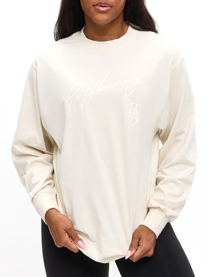 BB Long Sleeve Tee - Bone Image 2