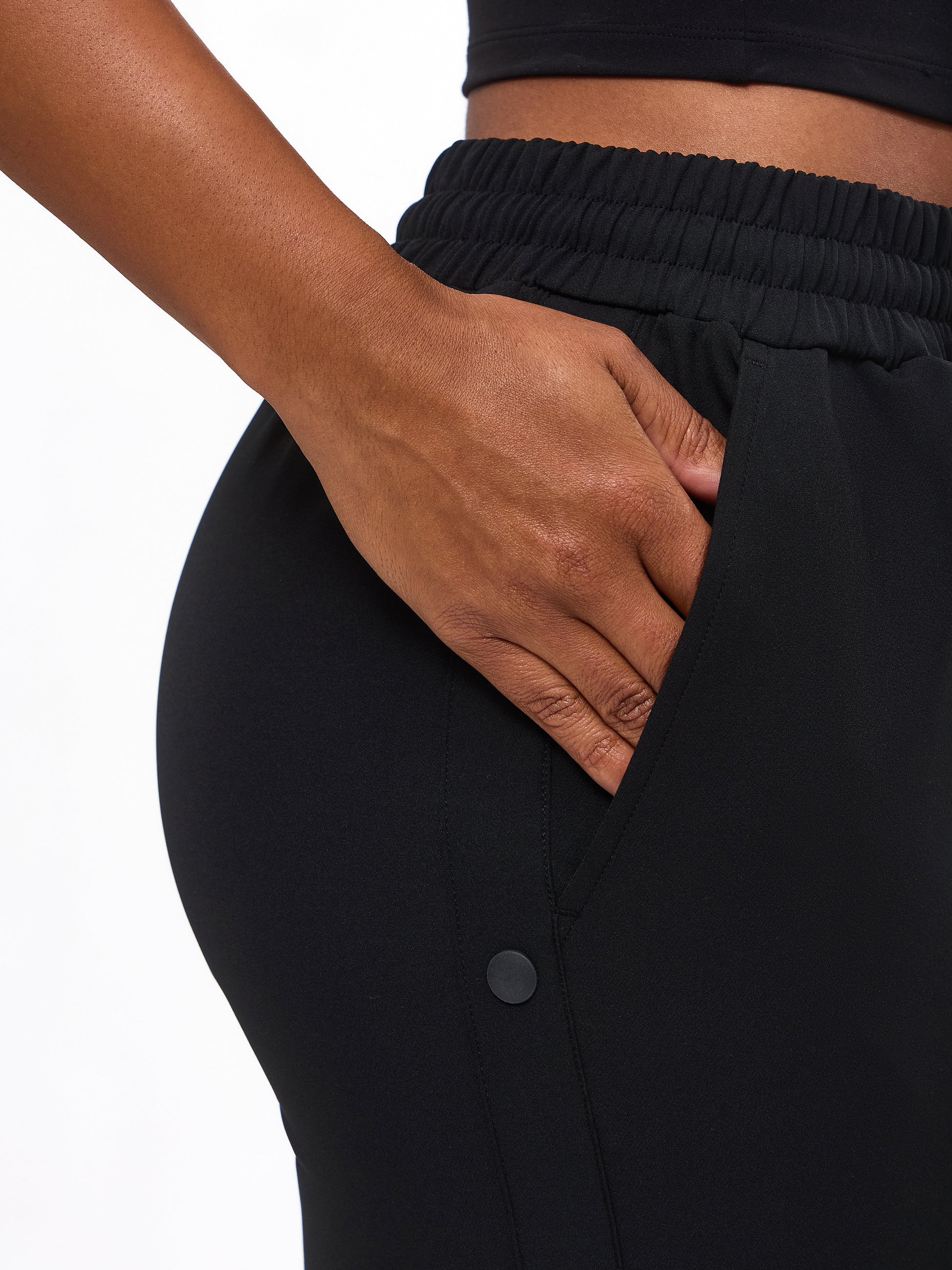 Snap Side Pant - Onyx Black