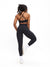 Ribbed Cross Waist Legging - Onyx Black Image 3