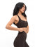 Ribbed Notch Sports Bra - Cold Brew Image 1