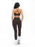 Ribbed Notch Sports Bra - Cold Brew Image 4