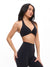 Poshknit Twist Halter Sports Bra - Onyx Black Image 4