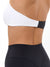 Poshknit Twist Halter Sports Bra - Black / White Image 3