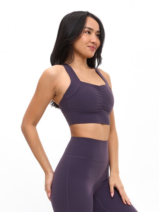 Bloom Sports Bra - Purple Shadow