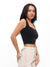 Butter Square Neck Crop - Onyx Black Image 3