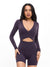 Poshknit Wrap Bodysuit - Purple Shadow Image 0