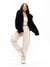 Cruellafree Faux Fur Coat - Black Image 1