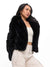 Cruellafree Faux Fur Coat - Black Image 2