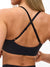 Ribbed Notch Sports Bra - Onyx Black Image 1