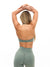 Poshknit Twist Halter Sports Bra - Matcha Latte Image 3