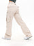 Curvy Stretch Cargo Pant - Bone Image 1