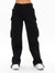 Curvy Stretch Cargo Pant - Black Image 6