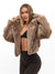 Cruellafree Faux Fur Coat - Fawn Image 0