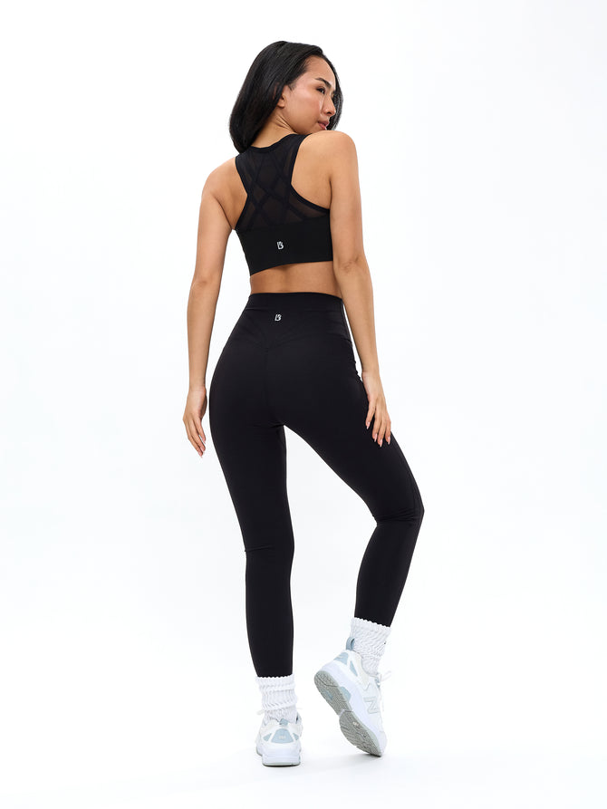 High Impact Zip Sports Bra - Onyx Black Image 3