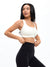 High Impact Zip Sports Bra - Ivory Image 2