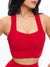 Bloom Sports Bra - Lipstick Red Image 4