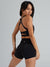 Candy Wrap Sports Bra - Onyx Black Image 0