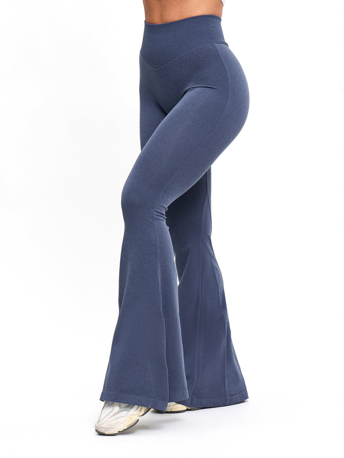 Seamless Flare Legging - Barista Blue Image 3