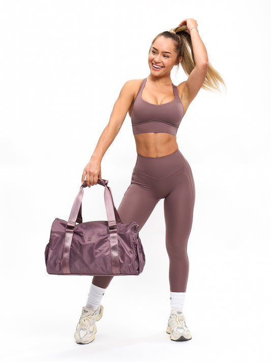 Collagen Sports Bra - Mocha Berry