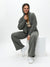 Plush Fleece Zip Hoodie - Frosted Sage Image 4