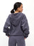 Plush Fleece Zip Hoodie - Blue Steel Image 2