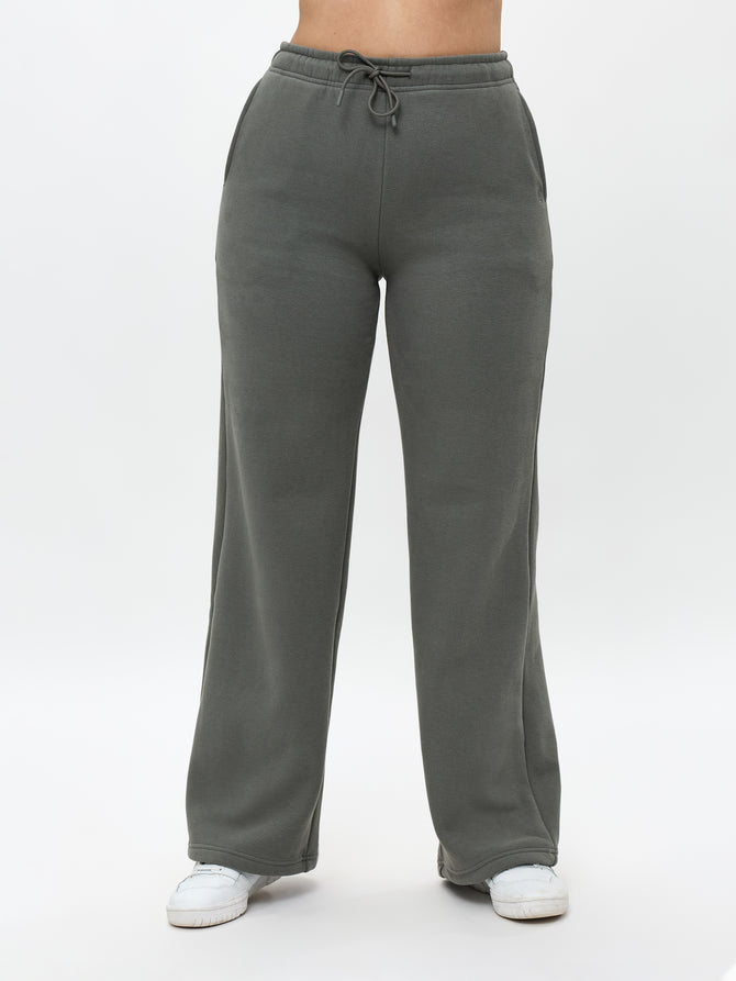 Plush Fleece Straight Leg Sweat Pant - Frosted Sage Image 1