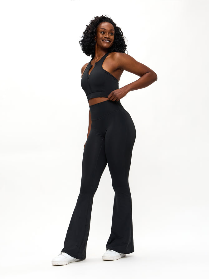 Colorado Fleece Flare Legging - Onyx Black Image 0