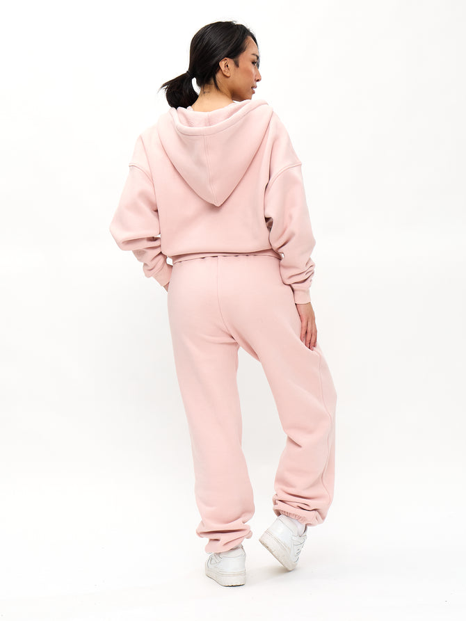 Plush Fleece Zip Hoodie - Strawberry Milk Image 3