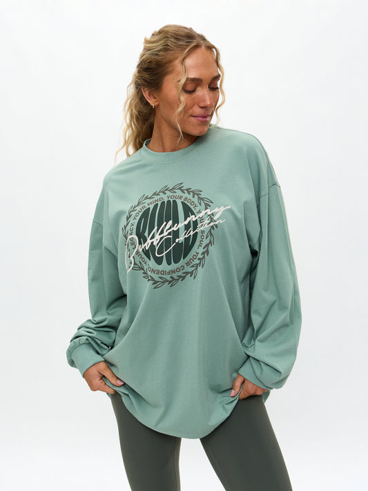 Build Long Sleeve Tee - Arctic Moss