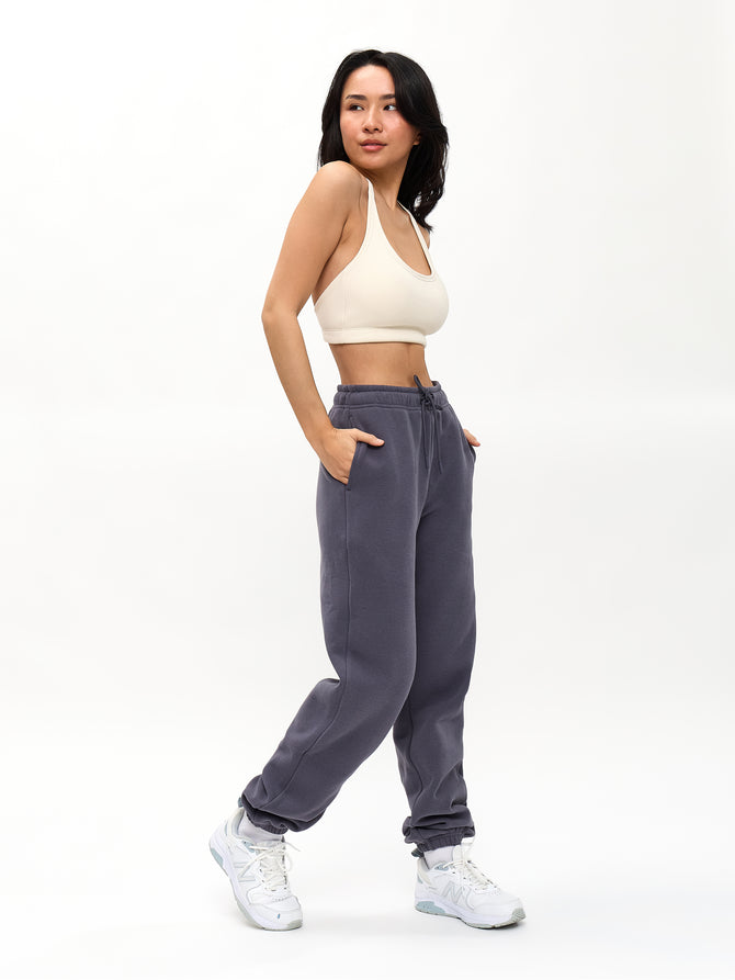 Plush Fleece Jogger - Blue Steel Image 2