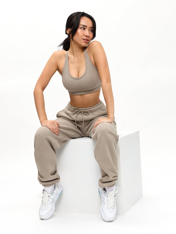 Plush Fleece Jogger - Neutral Image 6