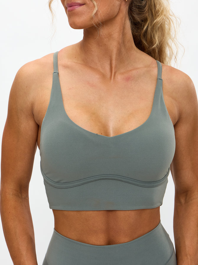 Poshknit Sports Bra - Frosted Sage Image 2