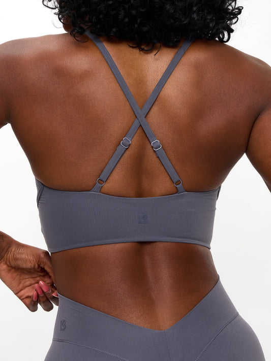 Poshknit Sports Bra - Blue Steel